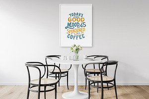 Vintage Coffee Lettering Quotes.