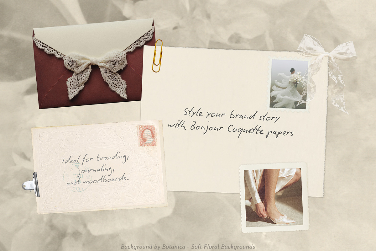 Bonjour - Coquette Papers Collection, a Texture Graphic by lerinartstudio (Photo 2 of 11)