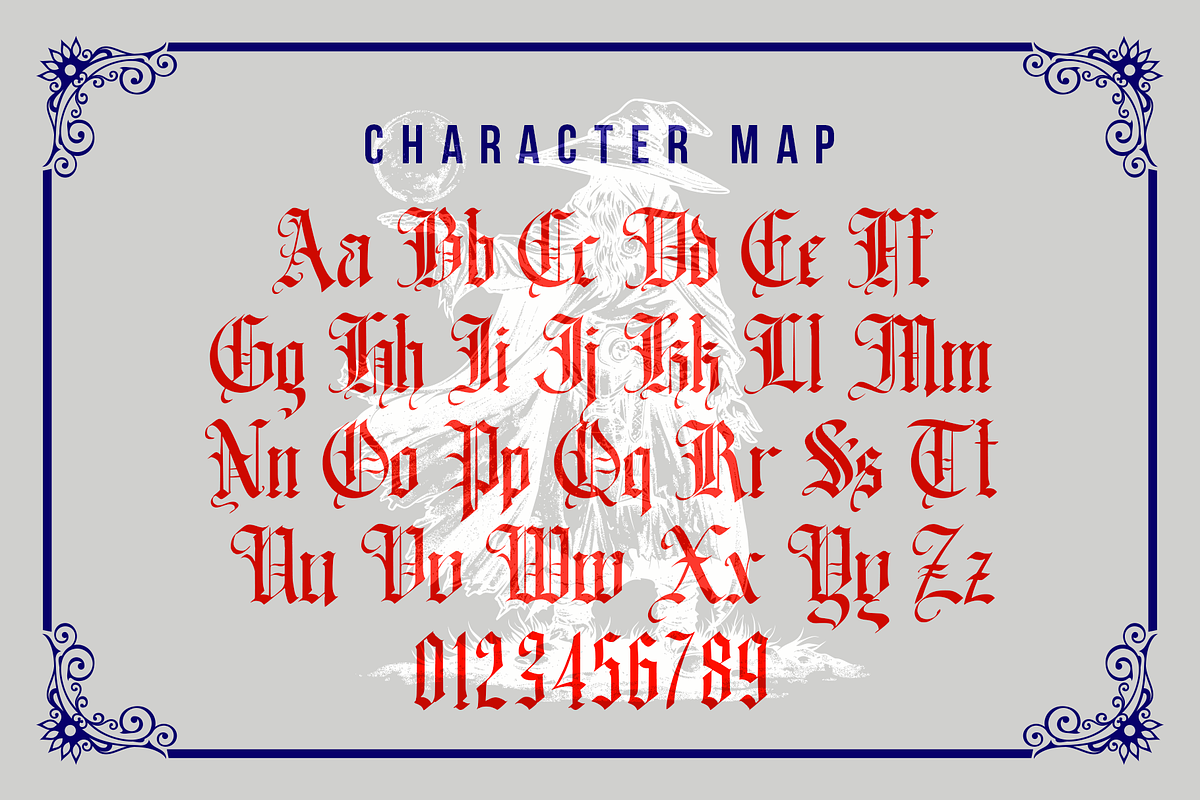 The Old Witch Blackletter, a Blackletter Font by Vampstudio (Photo 11 of 13)