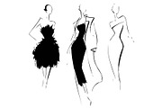 Abstract fashion models sketch, a Person Illustration by Sketching (Thumbnail 2 of 3)
