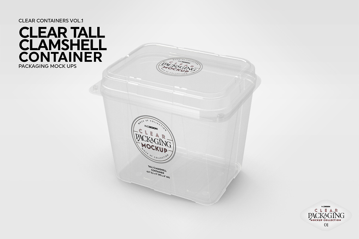 01 Clear Container Packaging Mockups, a Cups & Container Mockup by INCDesign (Photo 22 of 24)