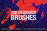 200 Designer Brushes for Photoshop