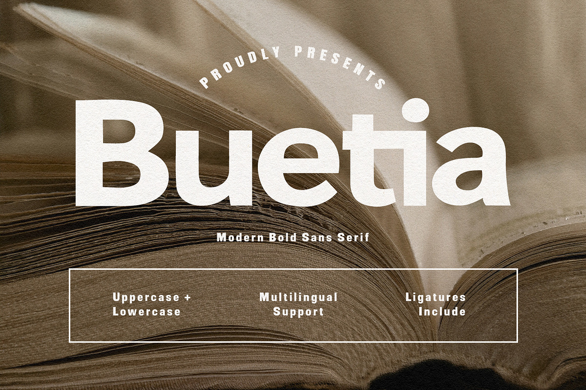 Buetia Modern Bold Sans Serif, a Sans Serif Font by Maulana Creative (Photo 1 of 6)