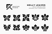 Holly Leaves Icon Vector, an Icon by Akatype Studio (Thumbnail 1 of 3)