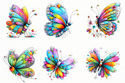 Whimsical Spring Butterfly Clipart, an Illustration by Designworld (Thumbnail 5 of 8)