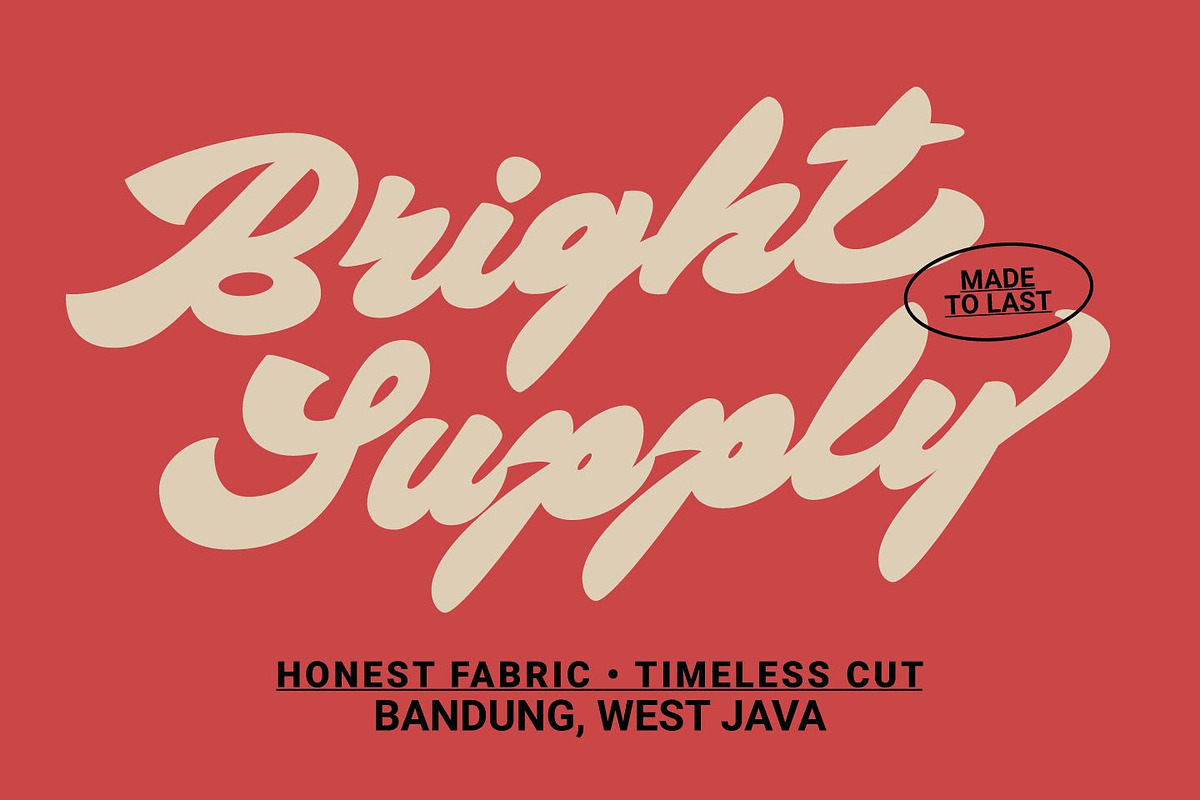 Bright Supply - Bold Script Font, a Script Font by Zarma Type (Photo 2 of 12)