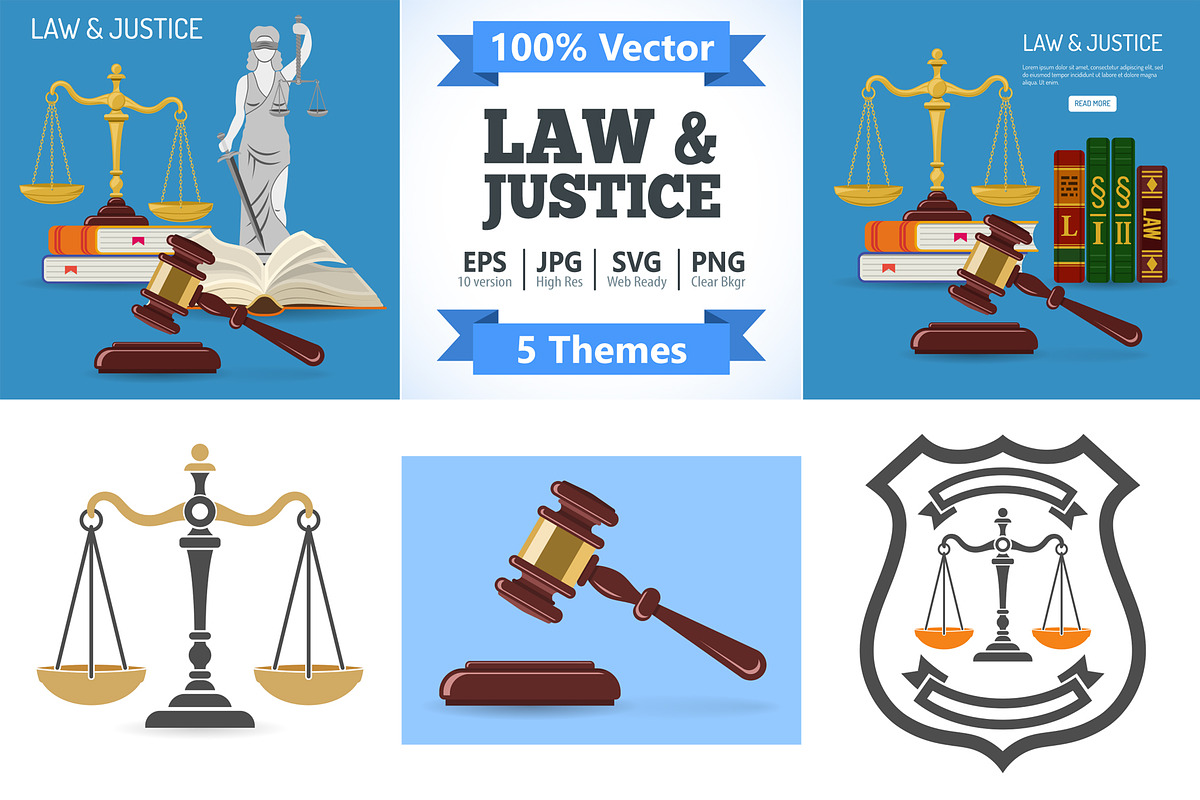 Law and Justice Concepts, an Object Illustration by TAlex (Photo 1 of 7)