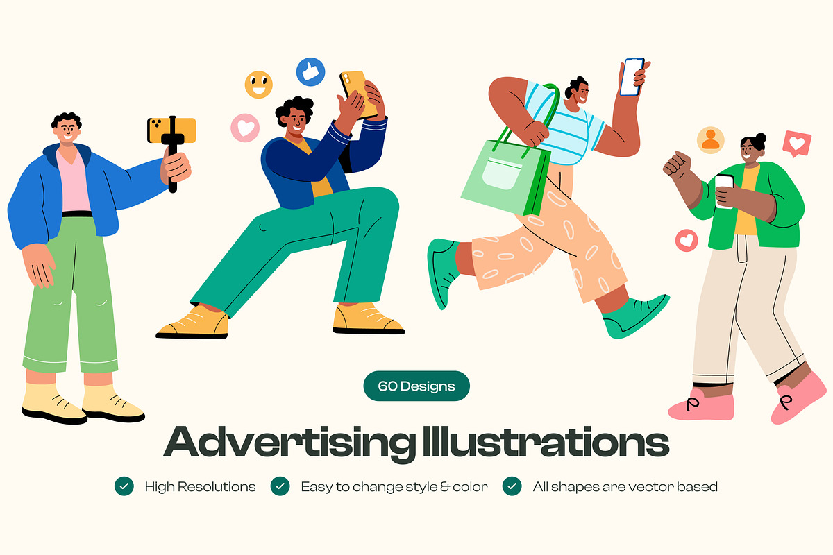 Advertising Illustration Art Set, a Finance Illustration by Brickclay (Photo 1 of 6)