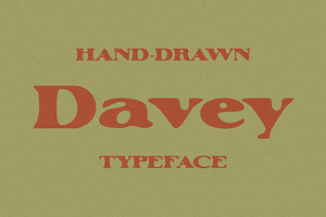 Davey Typeface, a Handwritten Font by Bone Idle Goods
