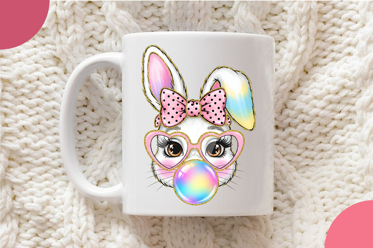 Easter Bunny Coquette PNG, an Illustration by OK Design (Photo 5 of 6)