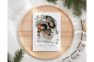 Photo Christmas Card Family Holiday