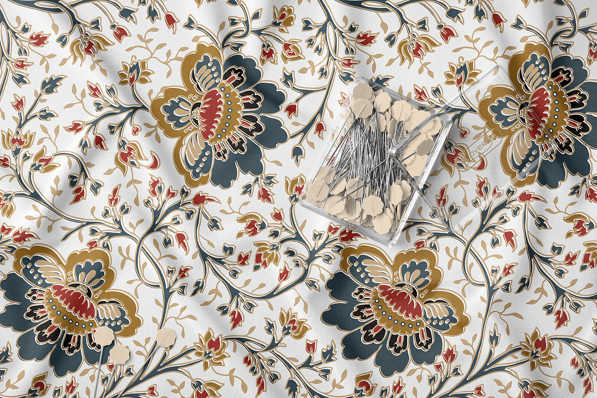 Ethnic Floral Seamless Pattern, a Pattern Graphic by StudioGlouna (Photo 2 of 10)