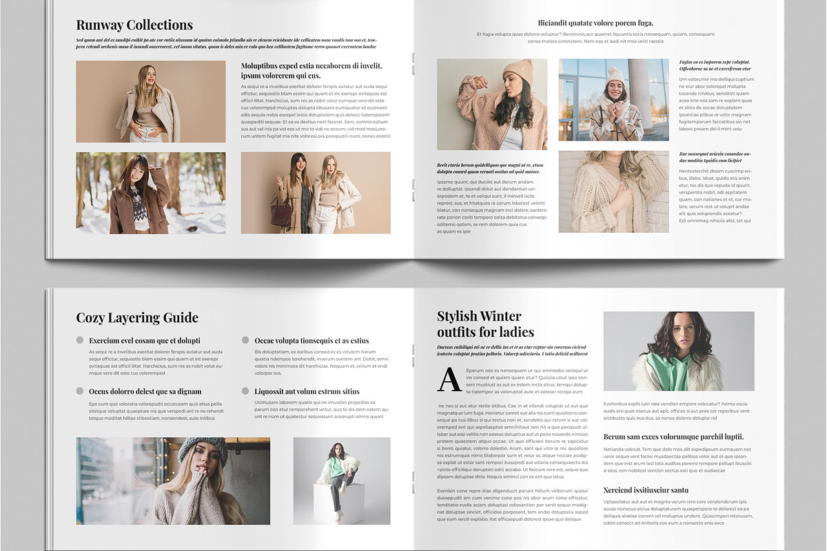 Modern Winter Fashion Magazine, a Brochure Template by MightyDesign (Photo 4 of 9)