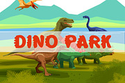 Dino Love - Dinosaur Font, a Font by vladocar (Thumbnail 5 of 6)