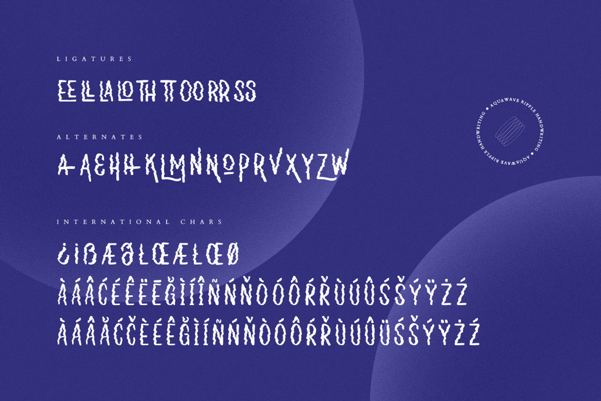 Aquawave Ripple Handwriting, a Font by Creatype Studio (Photo 8 of 9)