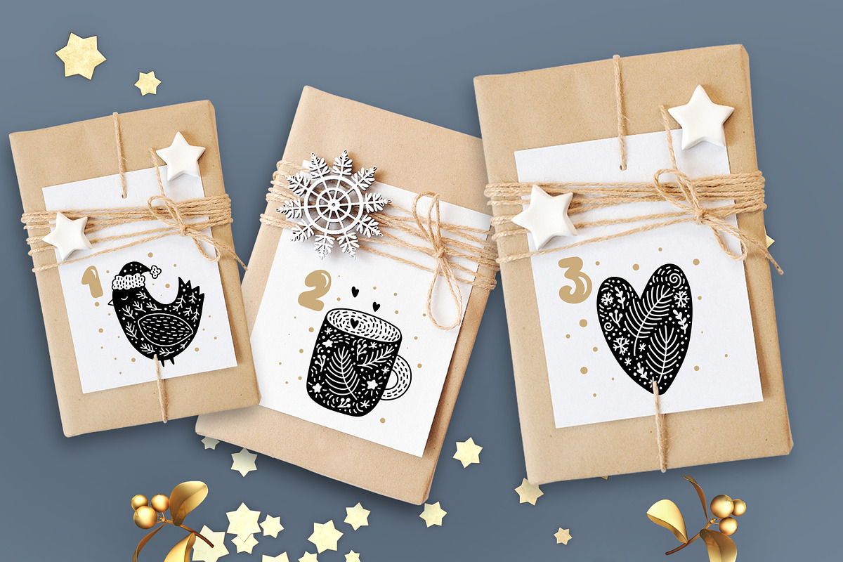 Christmas Advent Calendar, an Object Graphic by Happy Letters (Photo 2 of 6)