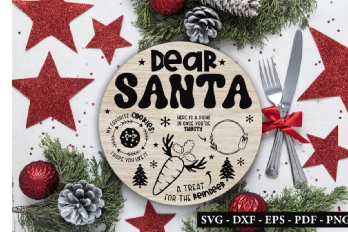 Christmas Santa Tray SVG Bundle, an Object Graphic by BeeCraftR (Photo 7 of 11)