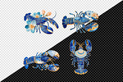 Pastel Summer Lobster Clipart, an Animal Illustration by Creative Art (Thumbnail 8 of 8)