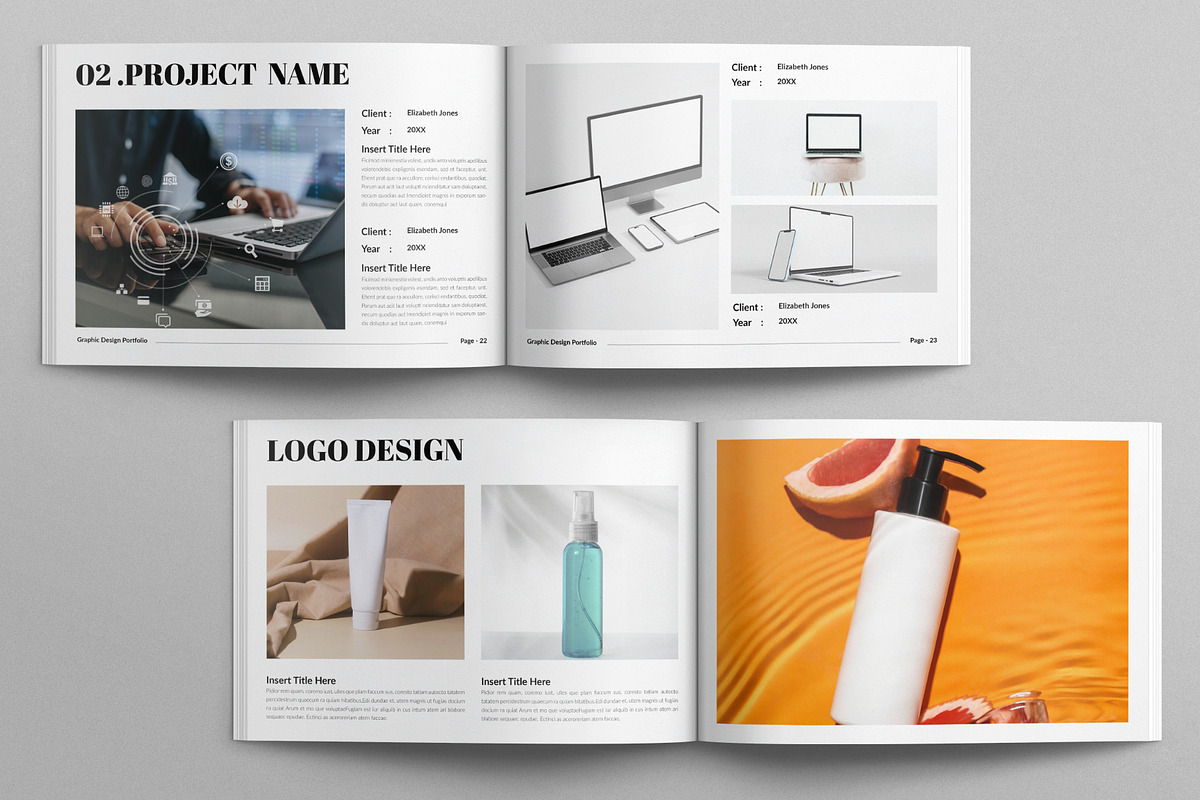 Graphic Design Portfolio Landscape, a Brochure Template by E-Type (Photo 9 of 12)