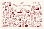 Whimsical Set Cozy Christmas p.2, a Seasonal Illustration by ViktoriyaD (Thumbnail 5 of 25)