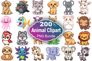 Cute Animals Png, an Animal Illustration by Forhadx5