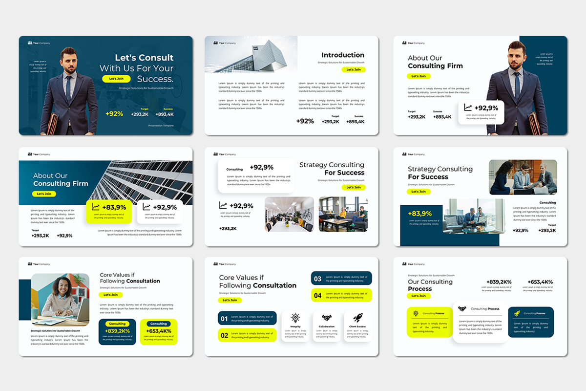 Consulting - Google Slides Template, a Presentation Template by Iqsiart Studio (Photo 2 of 3)