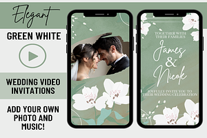 Green Wedding Video Invitation