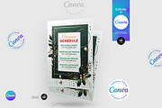 Christmas Schedule Flyer Template, a Flyer Template by Aam360 (Thumbnail 2 of 3)