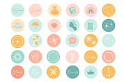 60 Pastel Instagram Story Icons, a Social Media Template by AdvertFox (Thumbnail 3 of 5)