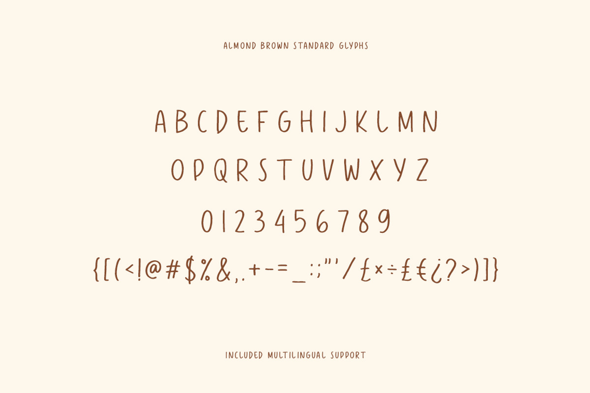 Almond Brown Handwritten Font, a Handwritten Font by Heinzel Std (Photo 11 of 13)