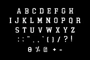 Varsity Simple, a Slab Serif Font by Fourteen Letter (Thumbnail 4 of 9)