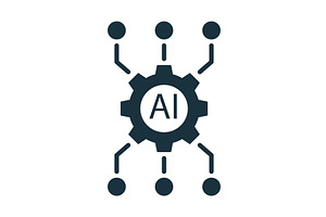 Artificial intelligence icon showing, a Technology Illustration by Aimagenarium@gmail.com