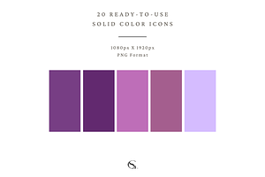 20 Solid Color Purple Instagram Icon