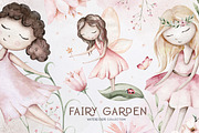 Fairy garden watercolor collection, an Object Graphic by Peace ART (Thumbnail 1 of 14)