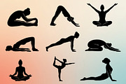 Yoga and Mindfulness Silhouettes, an Object Graphic by Designgrove (Thumbnail 5 of 6)