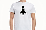 Rocket Silhouette SVG, a Technology Illustration by newminddesign (Thumbnail 6 of 10)