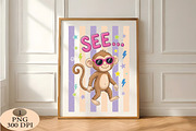 See... Monkey Summer PNG, an Illustration by Daily.Designs (Thumbnail 5 of 6)