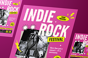 Indie Rock Festival Flyer Set, a Flyer Template by Annora Studio (Thumbnail 6 of 6)