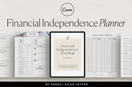 Financial Independence Planner Canva