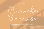 Miracle Sunrise - Calligraphy Font, a Script Font by Letterative Studio (Thumbnail 1 of 7)