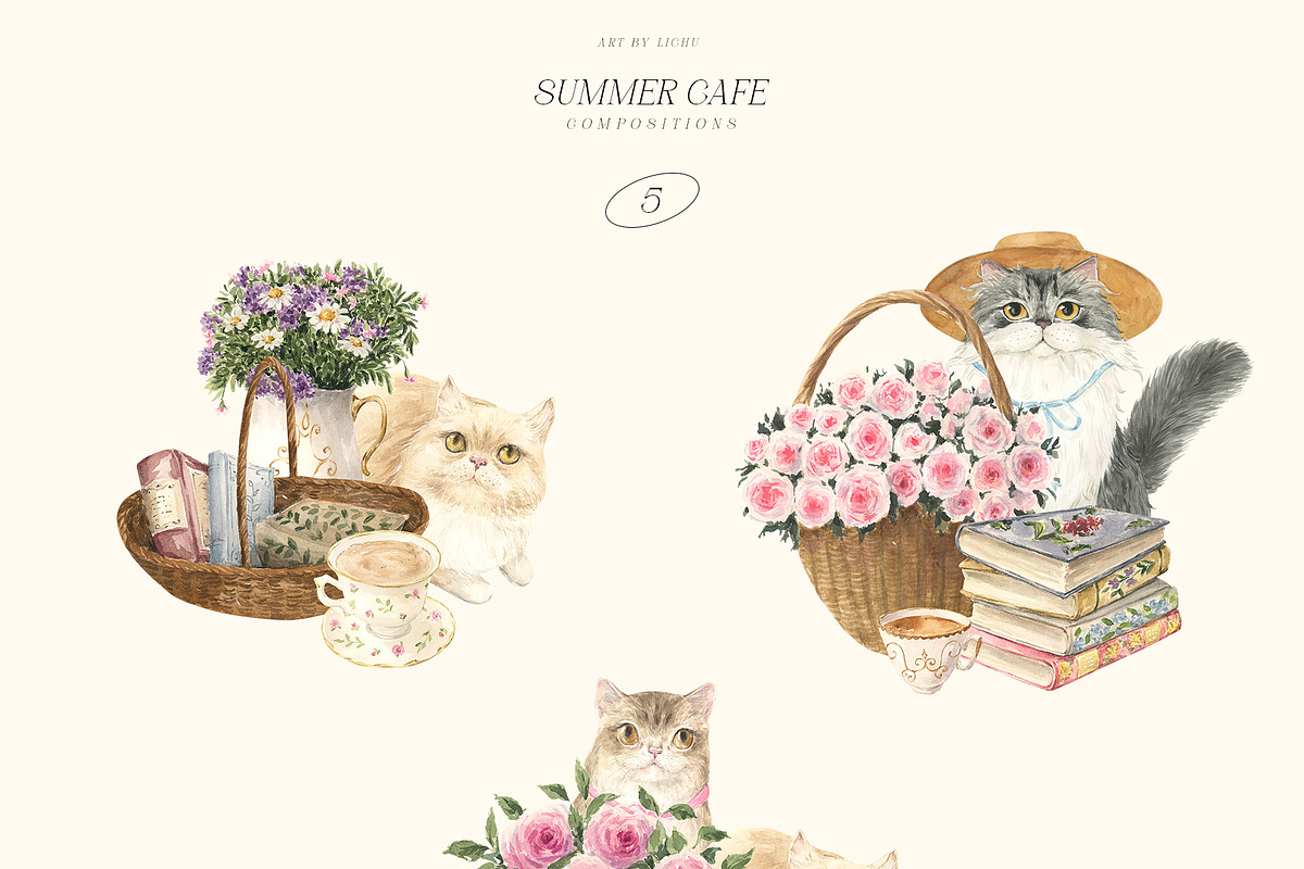 SUMMER CAFE, a Seasonal Illustration by LiChu Art (Photo 3 of 8)