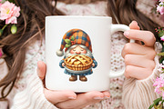 Gnome Holding Pie Clipart, an Illustration by RobertsArt (Thumbnail 5 of 7)