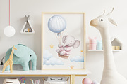 Baby Animals Sleeping Watercolor Png, an Animal Illustration by ekossa_art (Thumbnail 4 of 6)