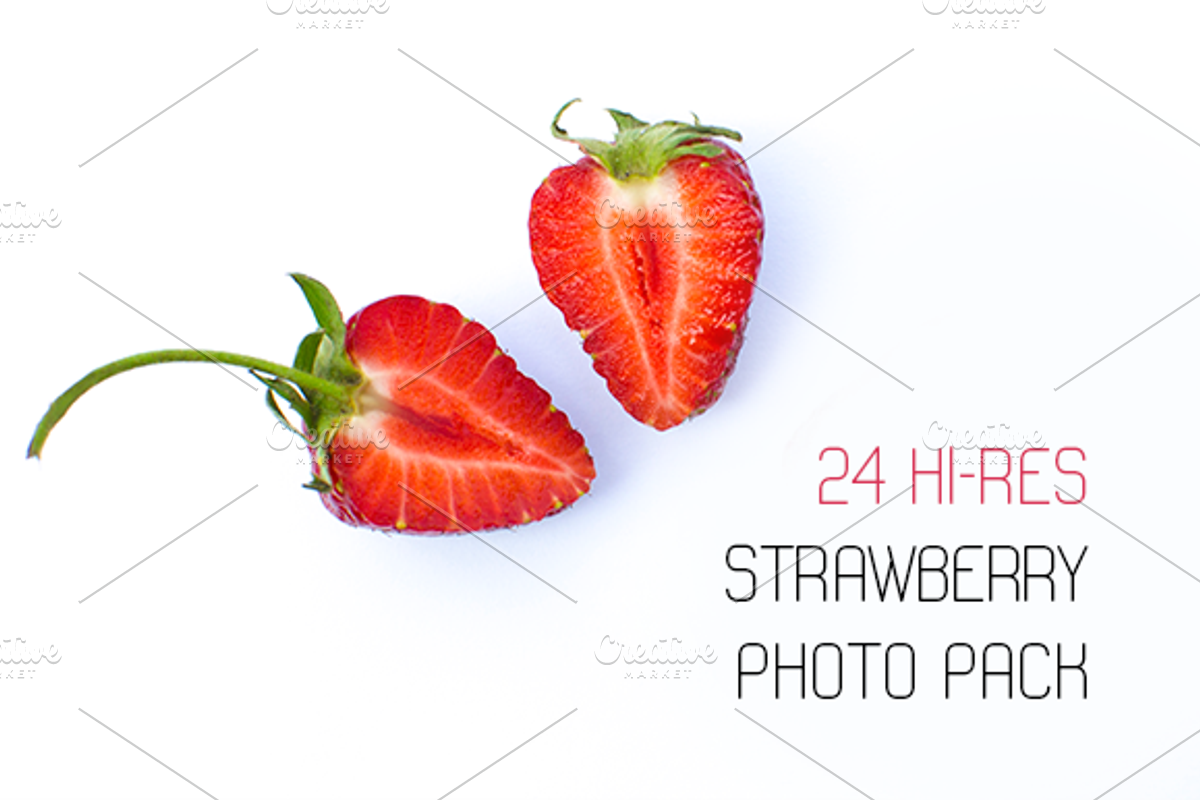 24 strawberry photo pack, a Food & Drink Photo by Knofe (Photo 1 of 2)