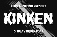 Kinken – Brush Display Font