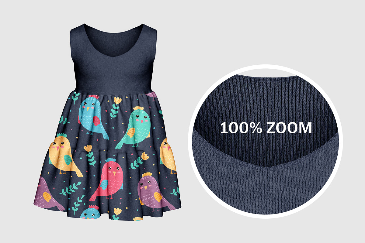 Kids Dress Mockup, an Advertising Mockup by PudraART (Photo 2 of 6)