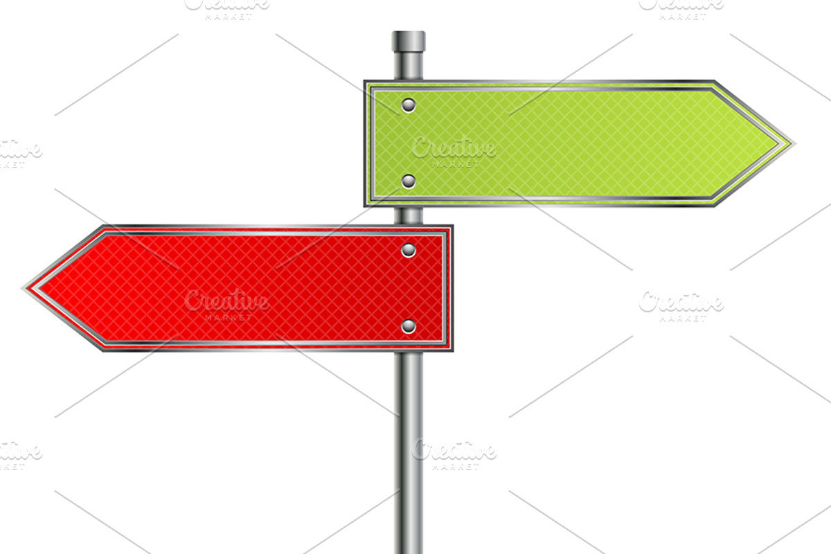 Realistic Road Signs, a Technology Illustration by TAlex