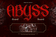 Grandsword, a Blackletter Font by Burntilldead (Thumbnail 9 of 9)