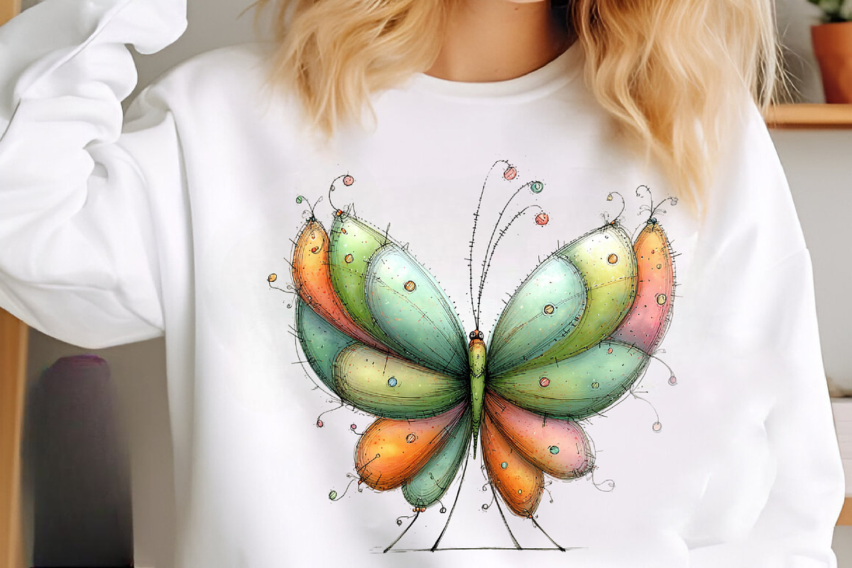 Whimsical spring butterfly clipart, an Illustration by SinaCreation (Photo 10 of 11)