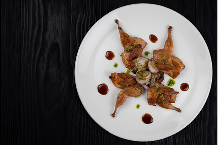 Roasted quails with vegetable, a Food & Drink Photo by Jan Jack Russo Media